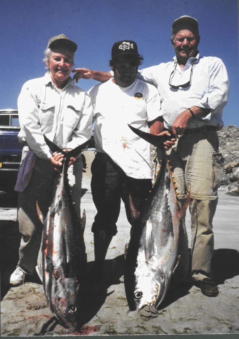 Yellowfin tuna, double catch