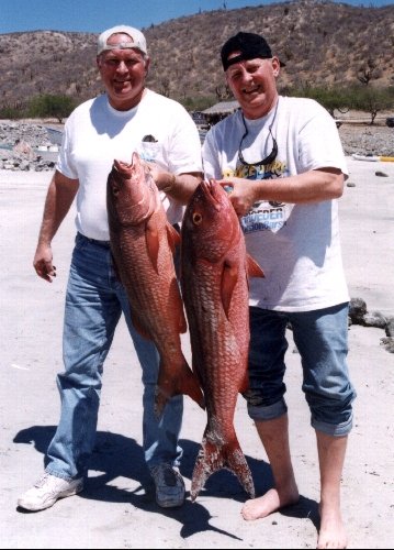 Don and Rick with a pair of pargo